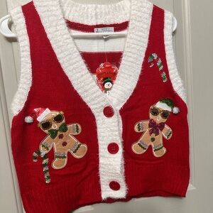 Jolly Sweaters Ugly Christmas Vest S